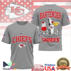Kansas City Chiefs Bartender This Bartender Loves The Chiefs T Shirt Kansas City Chiefs Bartender This Bartender Loves The Chiefs T Shirt