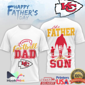 Kansas City Chiefs Football Dad Like Father Like Son Father’s Day T Shirt Kansas City Chiefs Football Dad Like Father Like Son Father’s Day T Shirt