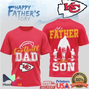 Kansas City Chiefs Football Dad Like Father Like Son Father's Day T Shirt
