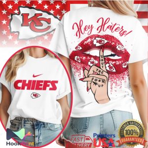 Kansas City Chiefs Hey Haters Shut Up Glitter Lips Nike Logo T Shirt Kansas City Chiefs Hey Haters Shut Up Glitter Lips Nike Logo T Shirt