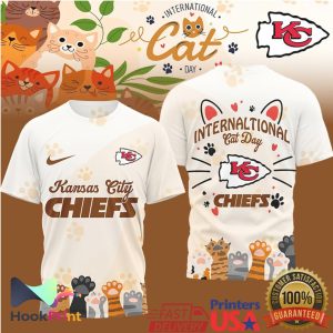 Kansas City Chiefs International Cat Day Commemorative T Shirt