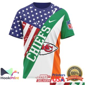 ,Kansas City Chiefs Irish America St. Patrick's Day 2026 Vintage Fan Apparel T Shirt