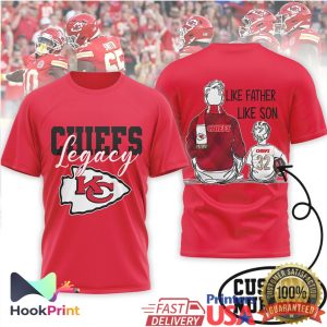 Kansas City Chiefs Legacy Like Father Like Son Daughter Football Gift T Shirt Kansas City Chiefs Legacy Like Father Like Son Daughter Football Gift T Shirt