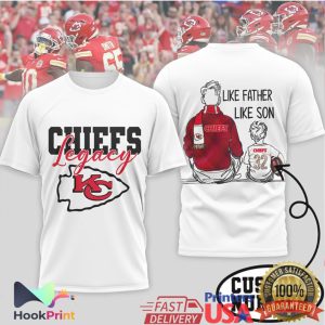 Kansas City Chiefs Legacy Like Father Like Son Daughter Football Gift T Shirt