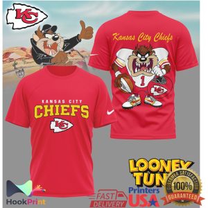 Kansas City Chiefs Looney Tunes Taz Tasmanian Devil Super Bowl Fan T Shirt Kansas City Chiefs Looney Tunes Taz Tasmanian Devil Super Bowl Fan T Shirt