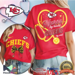 Kansas City Chiefs Nurse By Heart Chiefs By Soul Medical Professional T Shirt