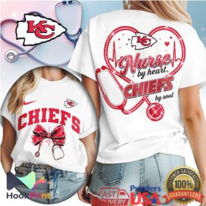 Kansas City Chiefs Nurse By Heart Chiefs By Soul Medical Professional T Shirt