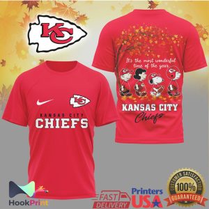 Kansas City Chiefs Peanuts Autumn Snoopy Fall Season Football T Shirt Kansas City Chiefs Peanuts Autumn Snoopy Fall Season Football T Shirt