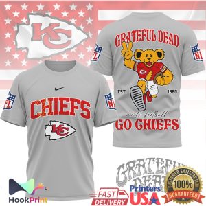 Kansas City Chiefs x Grateful Dead Dancing Bear NFL T Shirt