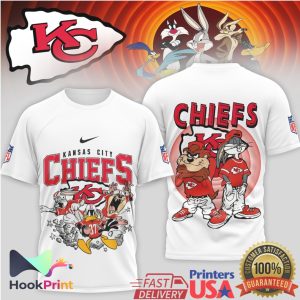 Kansas City Chiefs x Looney Tunes Mashup Retro NFL Fan T Shirt