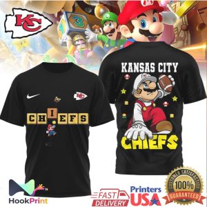 Kansas City Chiefs x Super Mario Bros Nintendo Inspired T Shirt Kansas City Chiefs x Super Mario Bros Nintendo Inspired T Shirt