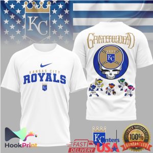 Kansas City Royals Grateful Dead Stealie Skull & Dancing Bears T Shirt
