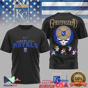 Kansas City Royals Grateful Dead Stealie Skull & Dancing Bears T Shirt