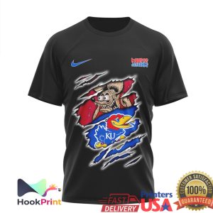 Kansas Jayhawks Built To Play Not To Bow Ripped Design Graphic T Shirt Kansas Jayhawks Built To Play Not To Bow Ripped Design Graphic T Shirt