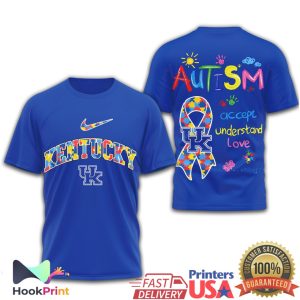 Kentucky Wildcats Autism Awareness Accept Understand Love T Shirt