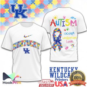 Kentucky Wildcats Autism Awareness Accept Understand Love T Shirt
