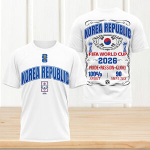 Korea Republic FIFA World Cup 2026 Soccer KFA Football T Shirt