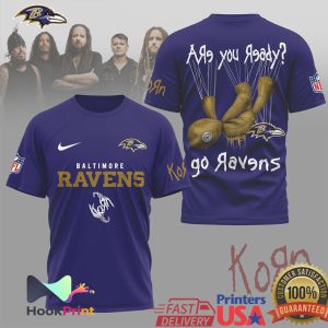 Korn x Baltimore Ravens NFL Are You Ready Mesh Graphic T Shirt