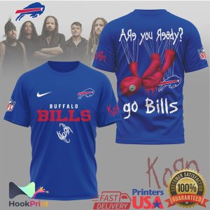 Korn x Buffalo Bills NFL Are You Ready Mesh Graphic T Shirt Korn x Buffalo Bills NFL Are You Ready Mesh Graphic T Shirt