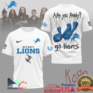 Korn x Detroit Lions NFL Are You Ready Mesh Graphic T Shirt