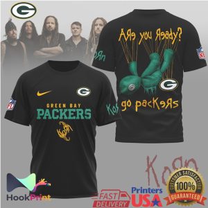 Korn x Green Bay Packers NFL Are You Ready Mesh Graphic T Shirt
