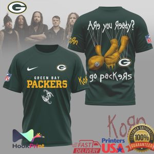 Korn x Green Bay Packers NFL Are You Ready Mesh Graphic T Shirt