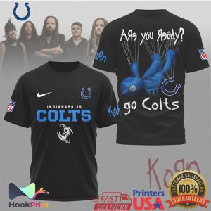 Korn x Indianapolis Colts NFL Are You Ready Mesh Graphic T Shirt Korn x Indianapolis Colts NFL Are You Ready Mesh Graphic T Shirt