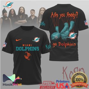 Korn x Miami Dolphins NFL Are You Ready Mesh Graphic T Shirt