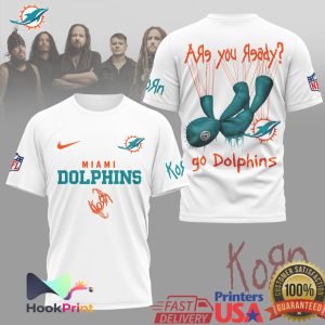 Korn x Miami Dolphins NFL Are You Ready Mesh Graphic T Shirt