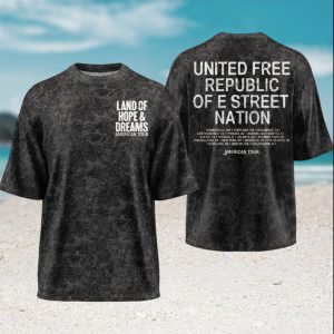 Land of Hope and Dreams E Street Nation American Tour Minimalist T Shirt Land of Hope and Dreams E Street Nation American Tour Minimalist T Shirt
