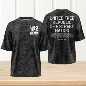 Land of Hope and Dreams E Street Nation American Tour Minimalist T Shirt