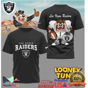 Las Vegas Raiders Looney Tunes Taz Football Graphic T Shirt Las Vegas Raiders Looney Tunes Taz Football Graphic T Shirt