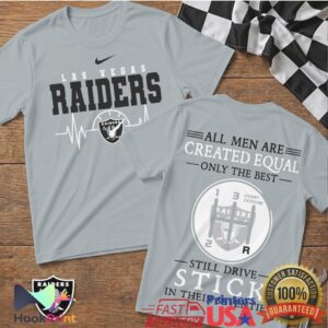 Las Vegas Raiders NFL Football Heartbeat Manual Transmission Best T Shirt