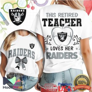 Las Vegas Raiders This Retired Teacher Loves Her Raiders 2026 T Shirt