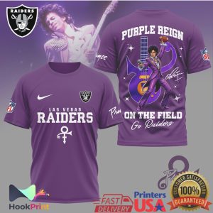 Las Vegas Raiders x Prince Purple Reign On The Field T Shirt Las Vegas Raiders x Prince Purple Reign On The Field T Shirt