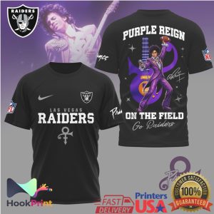 Las Vegas Raiders x Prince Purple Reign On The Field T Shirt