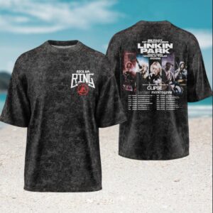 Linkin Park Rock Am Ring From Zero World Tour 2026 Vintage Acid Wash Fans T Shirt