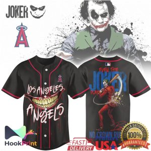 Los Angeles Angels Joker Baseball No Crown Rules MLB Jersey