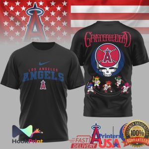 Los Angeles Angels x Grateful Dead Dancing Bears MLB Collaboration T Shirt Los Angeles Angels x Grateful Dead Dancing Bears MLB Collaboration T Shirt