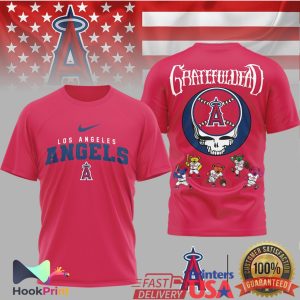 Los Angeles Angels x Grateful Dead Dancing Bears MLB Collaboration T Shirt