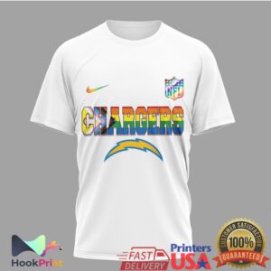 Los Angeles Chargers More Pride Less Prejudice Snoopy Rainbow 2026 T Shirt