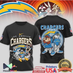 Los Angeles Chargers x Looney Tunes Squad NFL Graphic T Shirt Los Angeles Chargers x Looney Tunes Squad NFL Graphic T Shirt