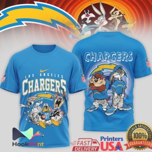 Los Angeles Chargers x Looney Tunes Squad NFL Graphic T Shirt