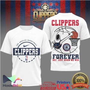 Los Angeles Clippers Basketball Snoopy Forever Not Just When We Win 2026 T Shirt Los Angeles Clippers Basketball Snoopy Forever Not Just When We Win 2026 T Shirt