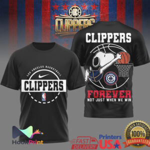 Los Angeles Clippers Basketball Snoopy Forever Not Just When We Win 2026 T Shirt