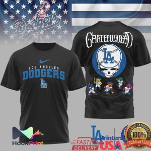 Los Angeles Dodgers x Grateful Dead Steal Your Face T Shirt Los Angeles Dodgers x Grateful Dead Steal Your Face T Shirt