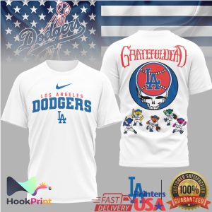Los Angeles Dodgers x Grateful Dead Steal Your Face T Shirt