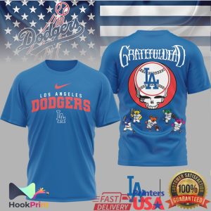 Los Angeles Dodgers x Grateful Dead Steal Your Face T Shirt