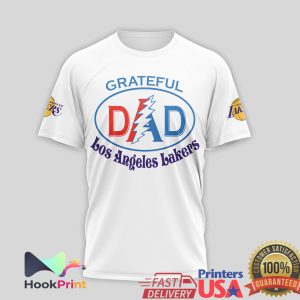 Los Angeles Lakers Grateful Dead Dad Purple and Gold NBA Fan Gift T Shirt
