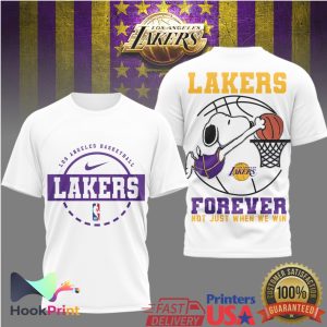 Los Angeles Lakers Snoopy Forever Not Just When We Win Fan T Shirt